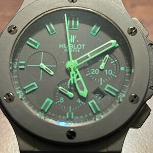 Hublot Black and Green Wearable Watch